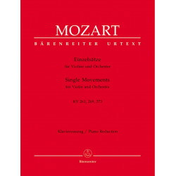 Single Movements for Violin and Orchestra (Urtext). (Adagio in E K.261, Rondo in B flat K.269  Rondo in C K.373) W. A Mozart