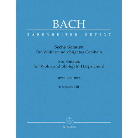 Sonatas (6) (BWV 1014 - 1016), Vol. 1 (Urtext). J. S. Bach