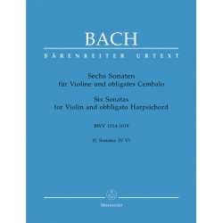 Sonatas (6) (BWV 1017 - 1019), Vol. 2 (Urtext) J. S. Bach