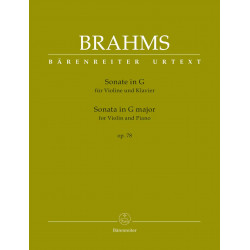 Sonata for Violin and Piano G major op. 78 Johannes Brahms