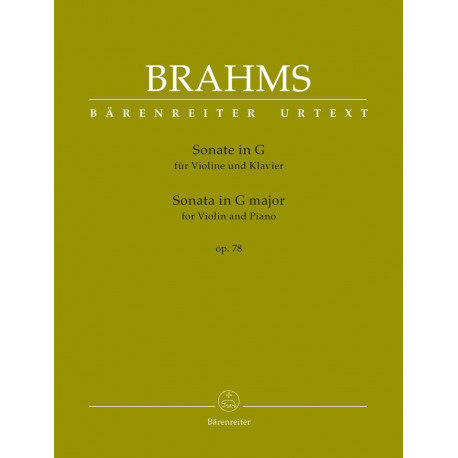 Sonata for Violin and Piano G major op. 78 Johannes Brahms