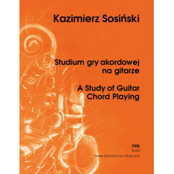 Kazimierz Sosiński  Studium gry akordowej na gitarze technika chwytów barré, akordy i ich symbole