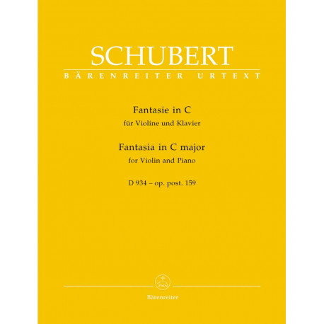 Schubert Franz: Fantasy in C, Op.posth.159 (D.934) (Urtext)