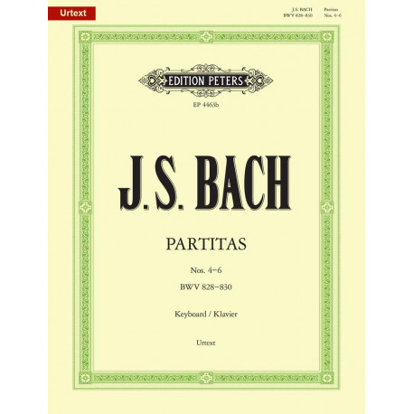 Partity  nr 4 - 6  J. S. Bach na fortepian