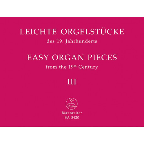 Easy Organ Pieces from the 19th century Volume 3
