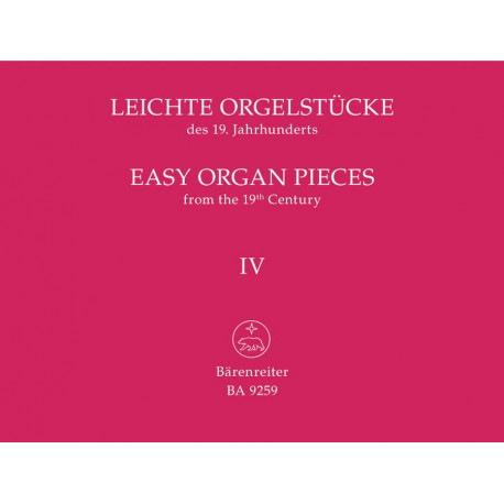 Easy Organ Pieces from the 19th century Volume 4