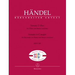 Händel, Georg Friedrich: Sonata for Flute and Basso continuo C major (HWV 365)