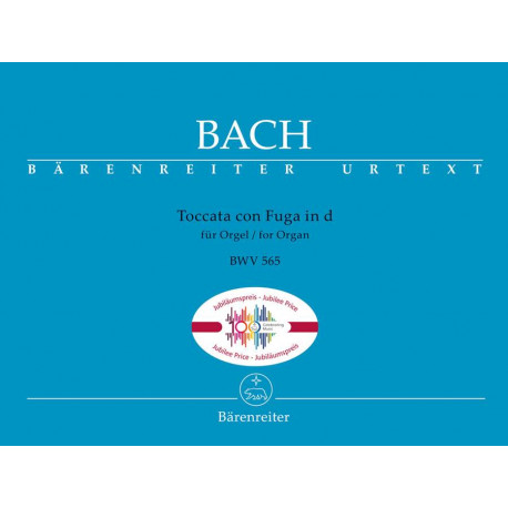 Bach, J S: Toccata con Fuga for Organ D minor BWV 565
