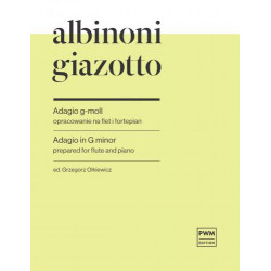 Tomaso Albinoni     Remo Giazotto  Adagio g-moll na flet i fortepian