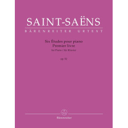 Saint-Saëns, Camille: Six Études for Piano op. 52, Premier livre