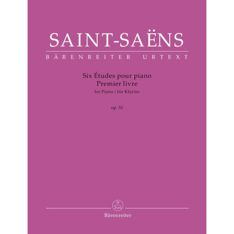 Saint-Saëns, Camille: Six Études for Piano op. 52, Premier livre