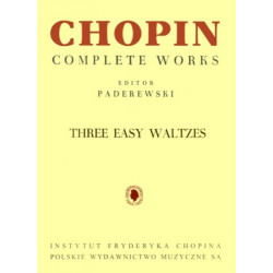 Fryderyk Chopin  Trzy łatwe walce, CWS na fortepian