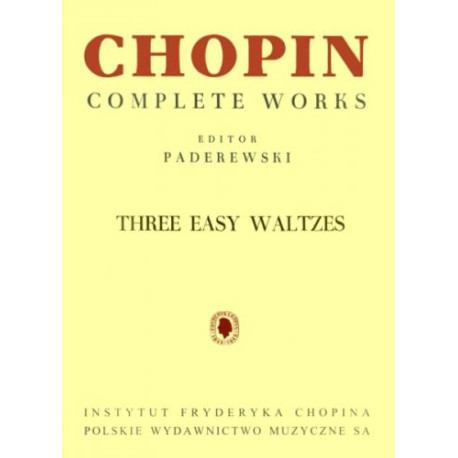 Fryderyk Chopin  Trzy łatwe walce, CWS na fortepian