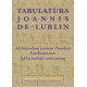 Tabulatura Joannis De Lublin. Ad faciendum cantum choralem. Fundamentum. Ad Faciendam correcturam