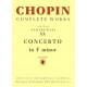 Koncert f-moll CW partytura Fryderyk Chopin