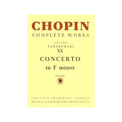 Koncert f-moll CW partytura Fryderyk Chopin