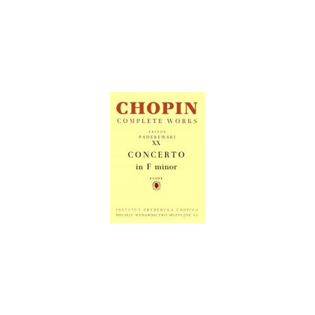 Koncert f-moll CW partytura Fryderyk Chopin