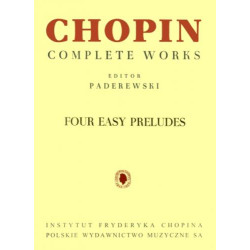 Fryderyk Chopin  Cztery łatwe preludia z op. 28, CWS na fortepian
