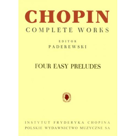 Fryderyk Chopin  Cztery łatwe preludia z op. 28, CWS na fortepian
