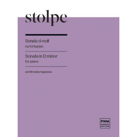 Antoni Stolpe  Sonata d-moll na fortepian