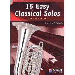 15 Easy Classical Solos for Tuba and Piano -  (+  CD)