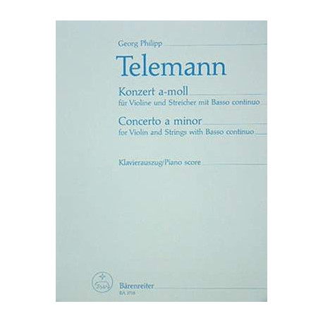 Telemann, G: Concerto for Violin and Strings whit Basso continuo