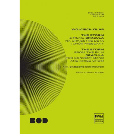 Wojciech Kilar  The Storm z filmu "Dracula" (partytura) na orkiestrę dętą i chór mieszany