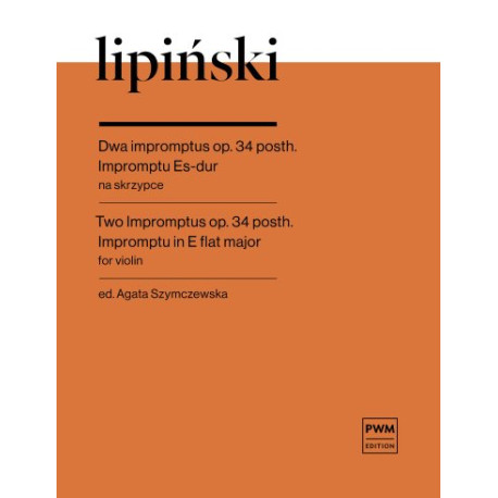 Karol Lipiński Dwa impromptus op. 34 posth., Impromptu Es-dur na skrzypce solo