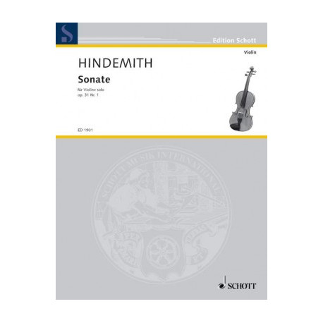 Sonate for Violine solo op.31 No.1. Hindemith
