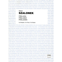 Witold Szalonek Preludia na fortepian