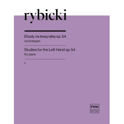 Feliks Rybicki Etiudy op. 54 na fortepian na lewą rękę z.1