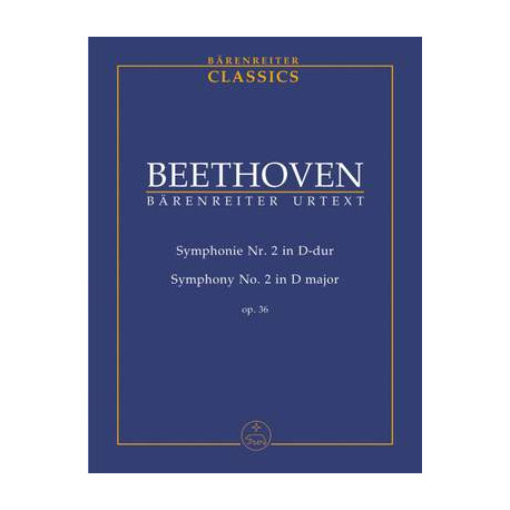 Beethoven, L van: Symphony No.2 in D, Op.36 (Urtext) (ed. Del Mar)