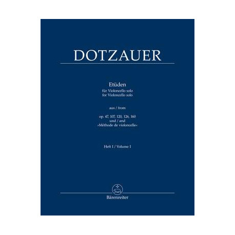 Dotzauer, Justus J F: Etudes for Violoncello solo