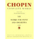 Fryderyk Chopin Utwory na fortepian i orkiestrę, CW partytura