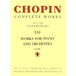 Fryderyk Chopin Utwory na fortepian i orkiestrę, CW partytura