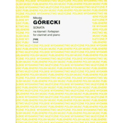 Mikołaj Piotr Górecki Sonata op. 3 na klarnet i fortepian