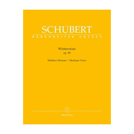 Schubert, F: Winterreise, Op.89 (D.911) (Urtext) Medium voice