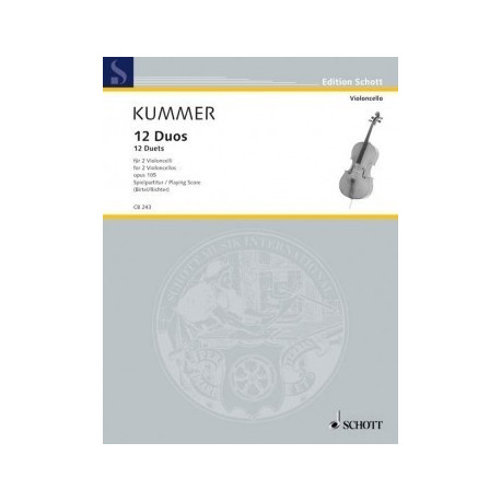 Friedrich August Kummer: 12 Duets op. 105 duety wiolonczelowe