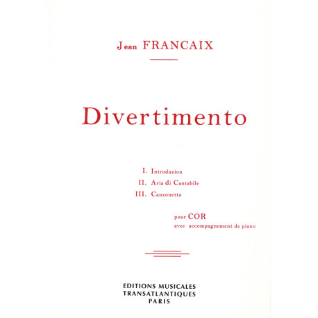 Jean Francaix Divertimento na róg z fortepianem