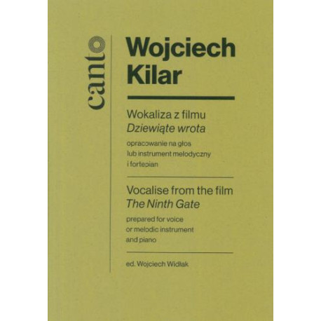 Wojciech Kilar Wokaliza z folmu Dziewiąte wrota na głos i fortepian