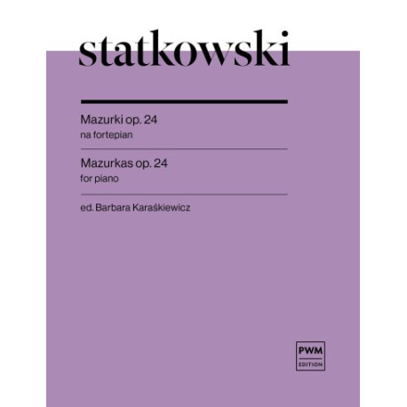 Roman Statkowski Mazurki op. 24 nuty na fortepian