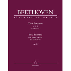 Beethoven, Ludwig van: Two Sonatas for Pianoforte E major, G major op. 14