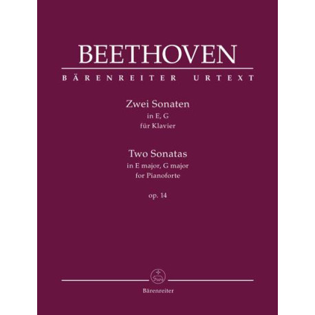 Beethoven, Ludwig van: Two Sonatas for Pianoforte E major, G major op. 14