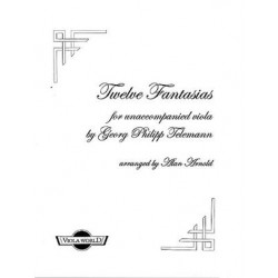 Twelve Fantasias for unaccompanied viola by G.P.Telemann