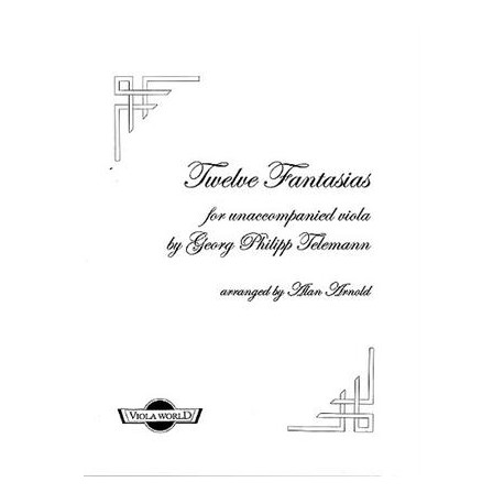 Twelve Fantasias for unaccompanied viola by G.P.Telemann