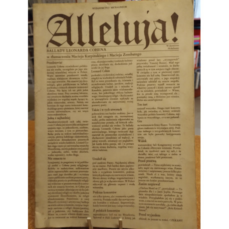 Alleluja! Ballady Leonarda Cohena