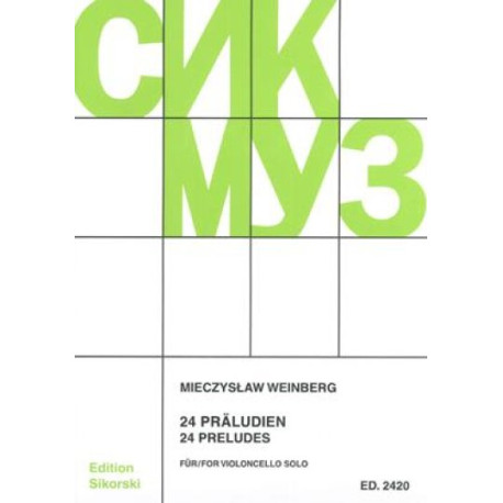 Mieczyslaw Weinberg 24 preludia na wiolonczelę solo