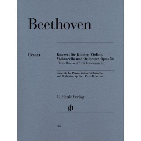 Ludwig van Beethoven Koncert potrójny C-dur op. 56 na fortepian, skrzypce, wiolonczelę i orkiestrę wyciąg fort