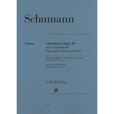 Schumann Robert, R: Liederkreis op. 39 na głos niski